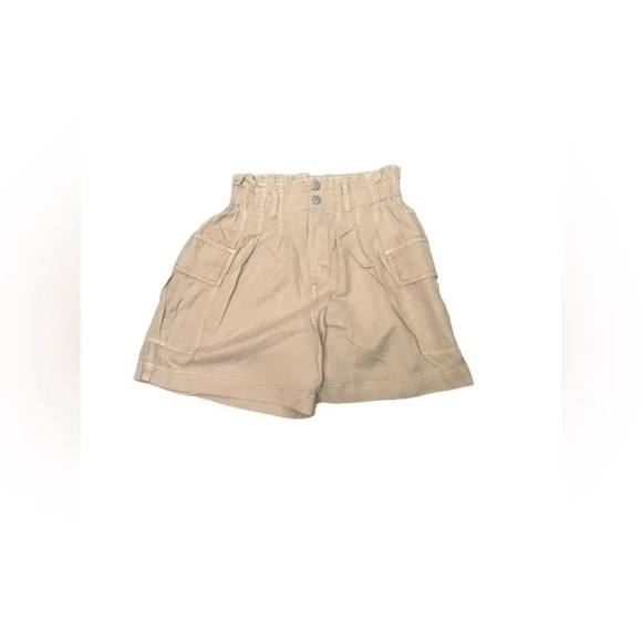 Blank NYC Just Sayin paperbag style shorts XS Light Khaki NWT - Picture 4 of 7